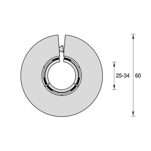 Обвод для труб универсальный 25-34 мм "Идеал"